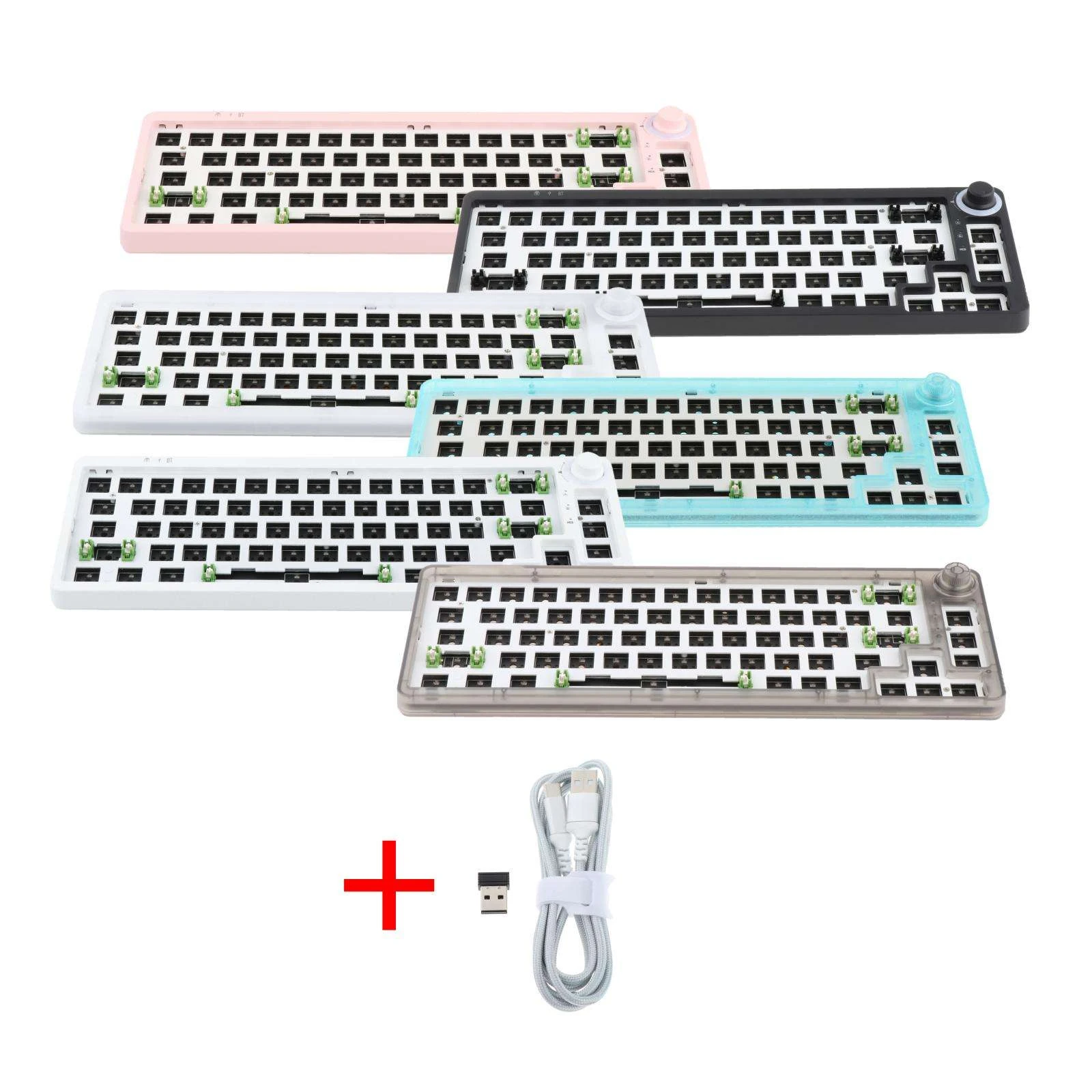 Tm680 Mechanical Keyboards Hot Swap Keyboard Kit Rgb Light Wireless Bt+