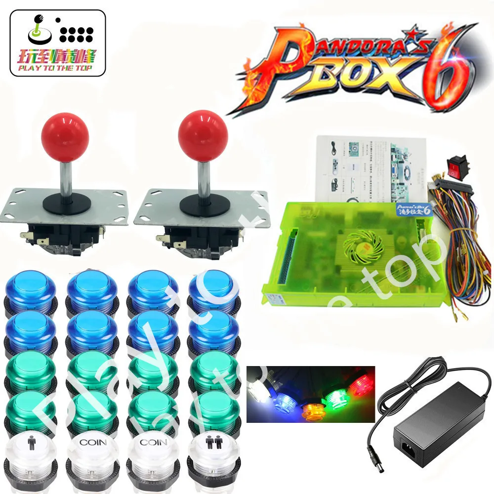 2 игрока DIY аркадный комплект Pandora box 6 1300 в 1 игровая доска и 5Pin джойстик