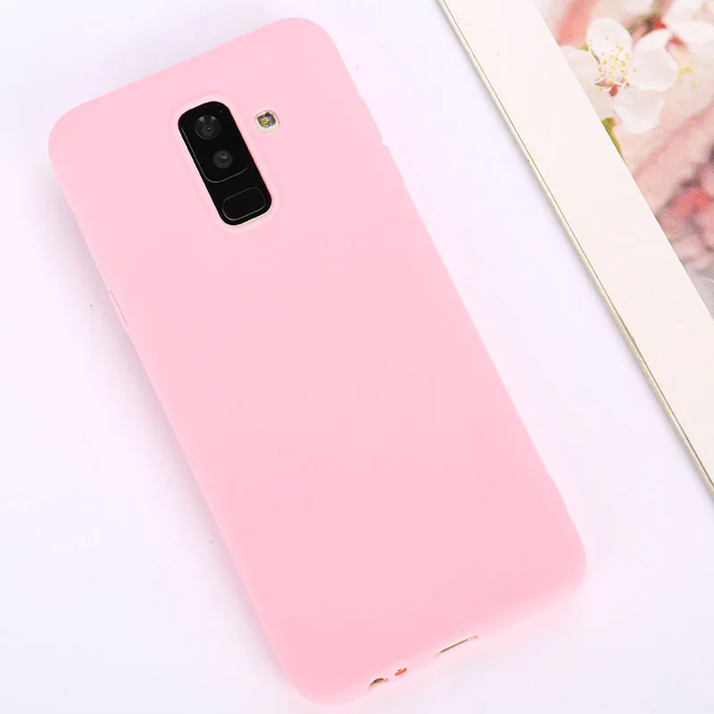 Цветной ТПУ силиконовый матовый чехол для samsung Galaxy J3 A5 J7 A3 A7 J5 мягкая задняя крышка для samsung S9 S8 Plus S7 Edge Note 9 8 - Цвет: Dark Pink