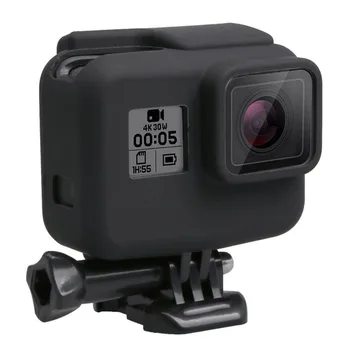 

PULUZ For Go Pro Accessories Housing Cover Soft Silicone Protective Case&Side Frame Lens Cover for GoPro HERO(2019)/7 Black/6 /5