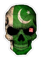 palestine Flag Skull Vinyl Decal Sticker Pakistan Car Stickers for Window Wall Multiple Sizes