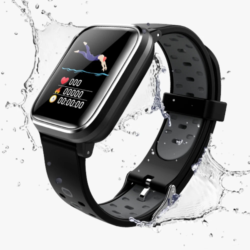 2020 Newest Blood Pressure Smart Watch Q58 Heart Rate Pulse Sports Watches Swimming Band smart wristwatch Waterproof Alarm Clock