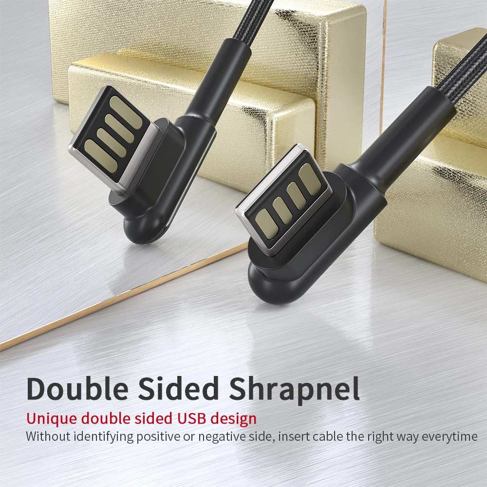 Essager usb type C кабель 3A провод для быстрого заряда шнур 90 градусов USB-C кабель для samsung Xiaomi Redmi Note 7 8 type-C кабель для передачи данных