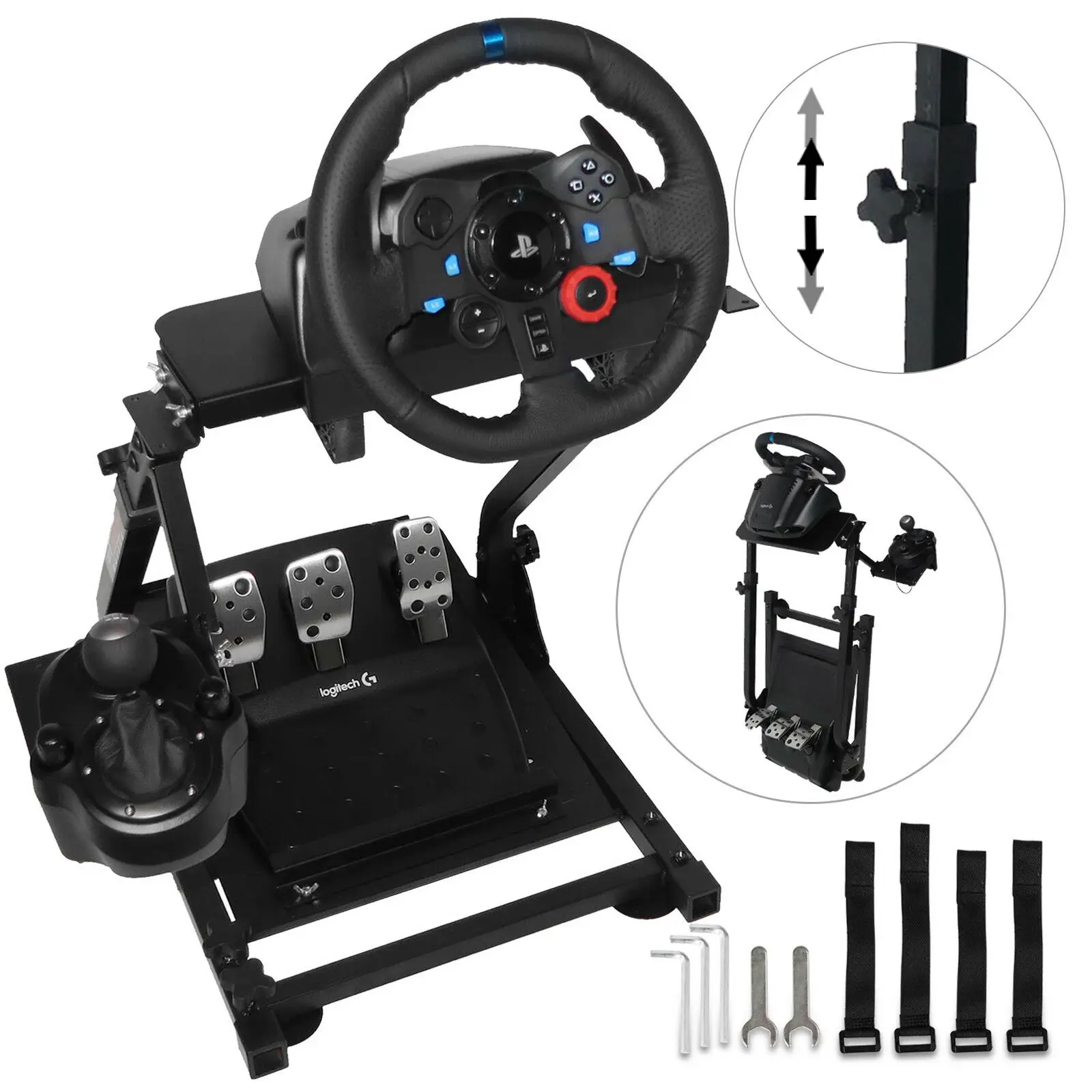 GTRACING Racing Wheel Stand for Logitech G27 G25 G29 G920 Racing