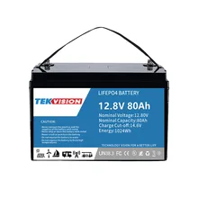 

New New 2021New 12V 80Ah100Ah110Ah Deep Cycle LiFePO4 Battery Lithium Iron Built-in 100A BMS and 4000-7000 with1024W Power