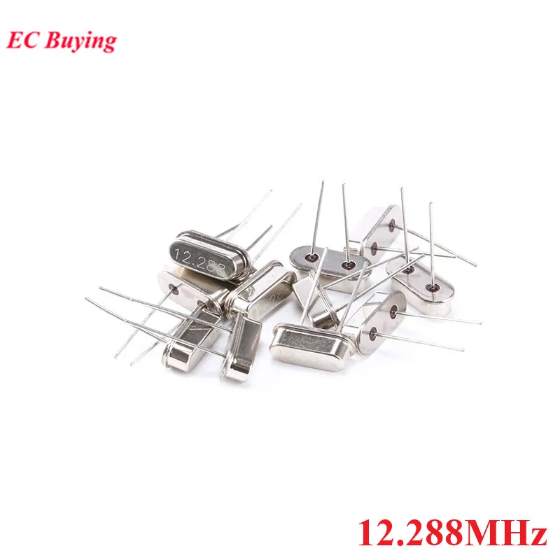 12.288MHz Mini Passive Resonator Quartz HC-49S Crystal Oscillator 10pcs/lot crystal oscillator,quartz resonator
