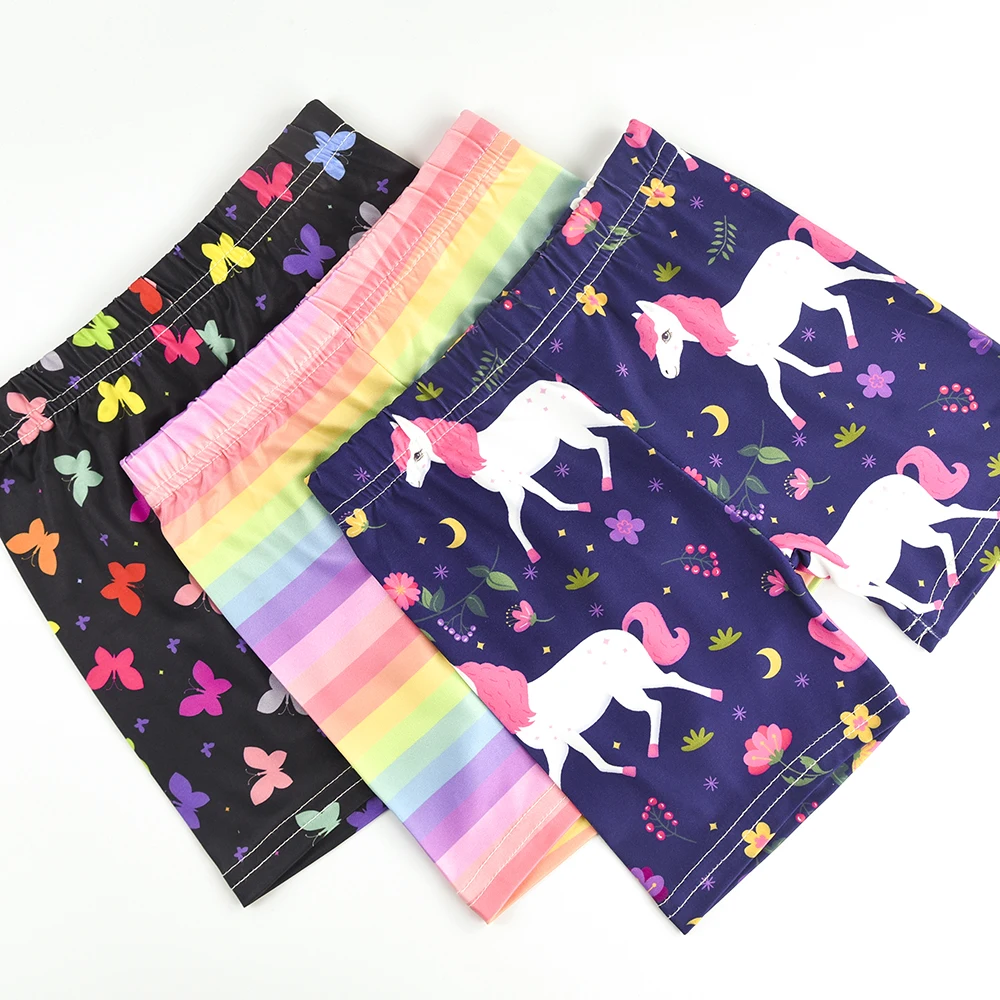 2PC/lot Girls Shorts Pants Safety Underwear Leggings for Fashion Girls Shorts Children Pants Girl Short Flower Clothing