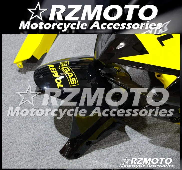 4 подарки ABS мотоцикл полный обтекатель комплект подходит для CBR600RR F5 2005 2006 05 06 cbr600 600RR тела набор желтый