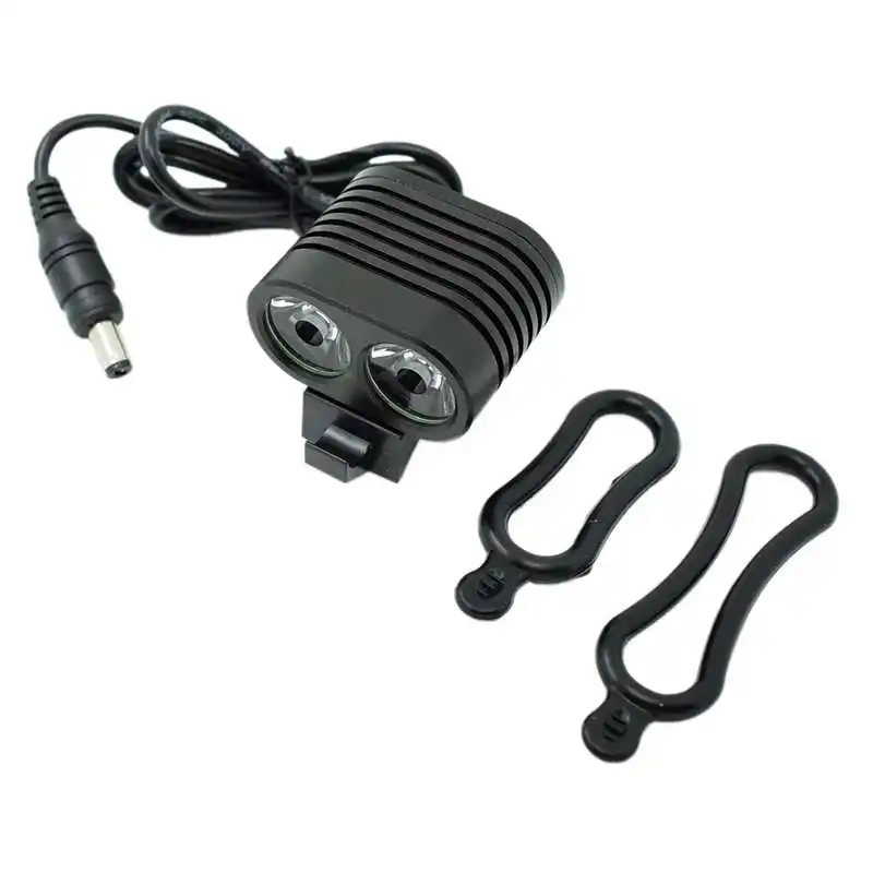 WasaFire 5000LM 2 XM-L2 LED Bicycle Light Mini Bike Front Light Cycling Flashlight Headlamp with Rechargeable 18650 Battery Pack