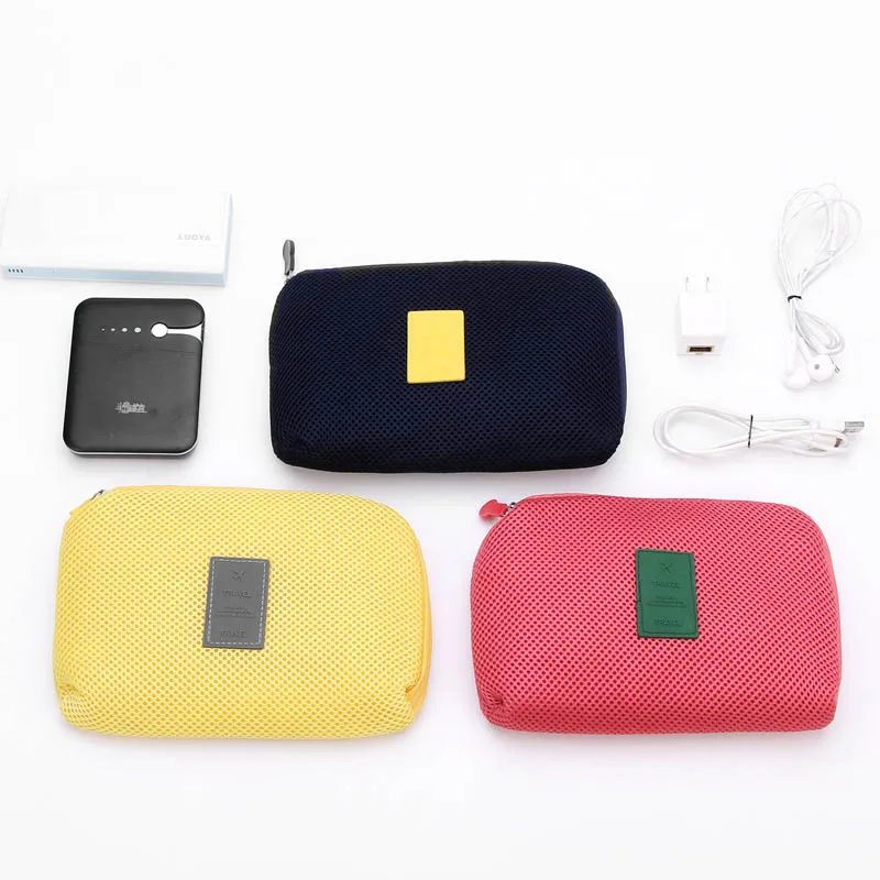 

Fashion Shock proof Digital Storage Bag Mobile Phone Data Cable Charger Package Portable Mobile Power Pack Pouch Bag hot sale