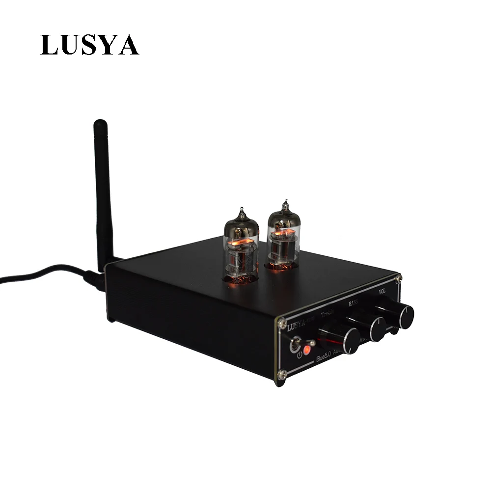 Lusya Hifi 6J3 Tube Bluetooth 5.0 QCC3003 Preamp Audio Board PCM5102A DAC Tone Board With Volume Adjustment Adapter I3-006