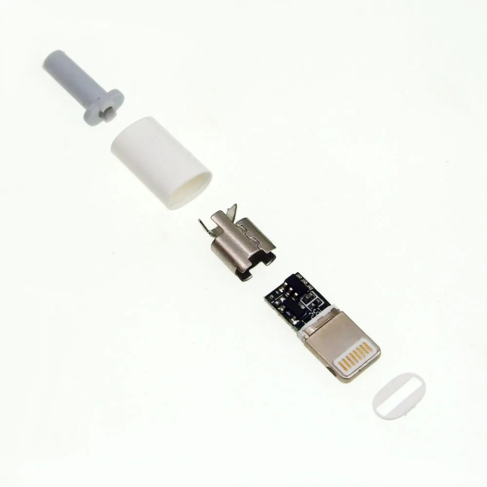 3 комплекта для iPhone Lightning док-станция для зарядки данных разъем с экранированным корпусом