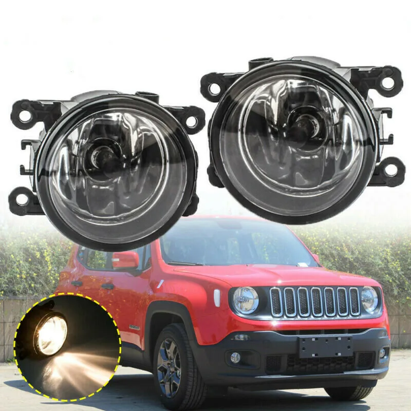 

For Jeep Renegade 2015 2016 2017 2018 w/ H11 Bulbs Pair Fog Light Driving Lamps