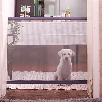 

Gates & Doorways Safety fence Gate Portable Folding Safe Guard Protection Safety Products net Pet Gate For Dogs Baby Children