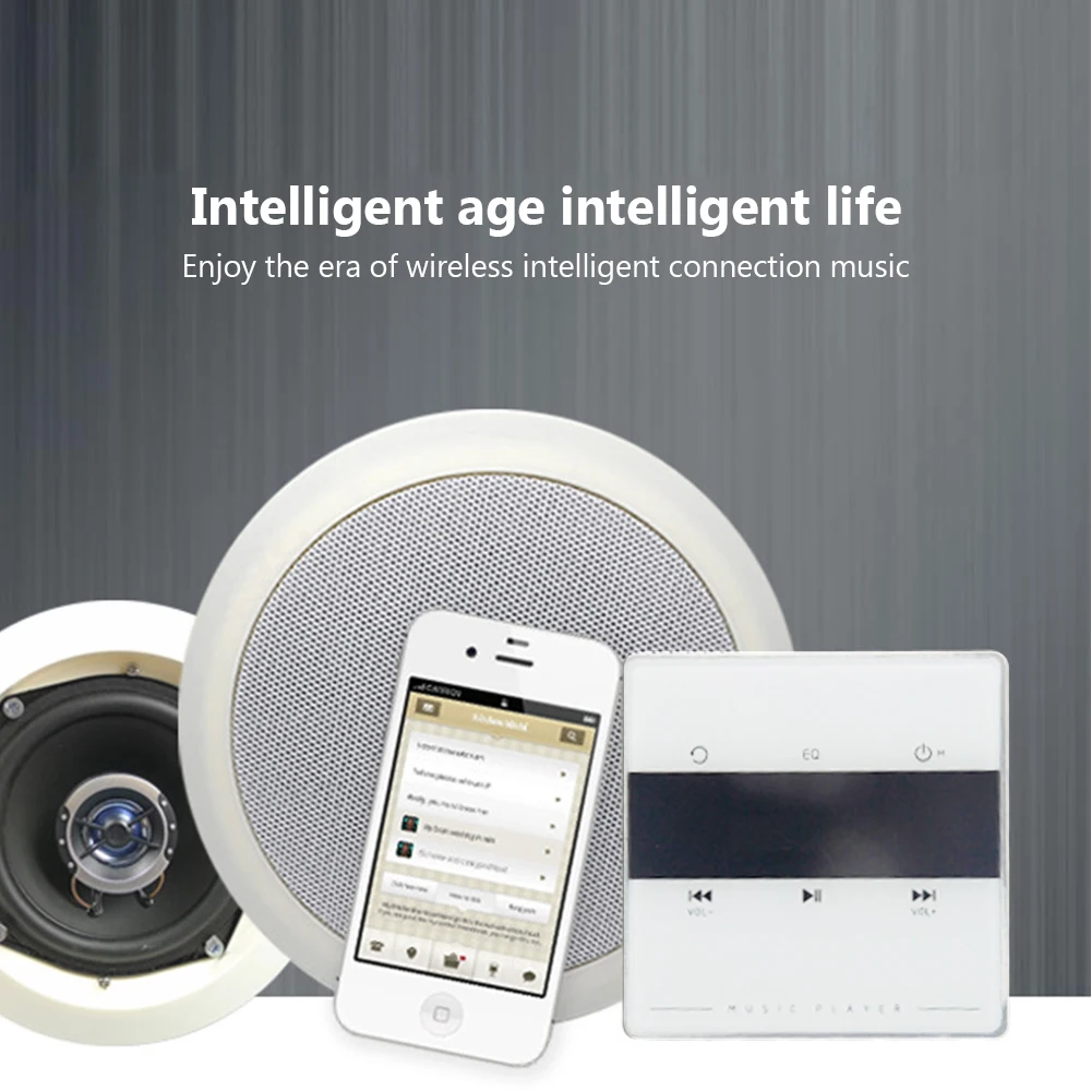 Bluetooth цифровая стерео домашняя аудиосистема в стене для домашней аудио акустической системы с сенсорным ключом