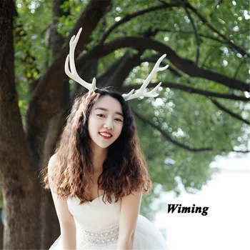 

deer antler reindeer headband for girls party favors costume play props children chid baby women christmas headband antlers