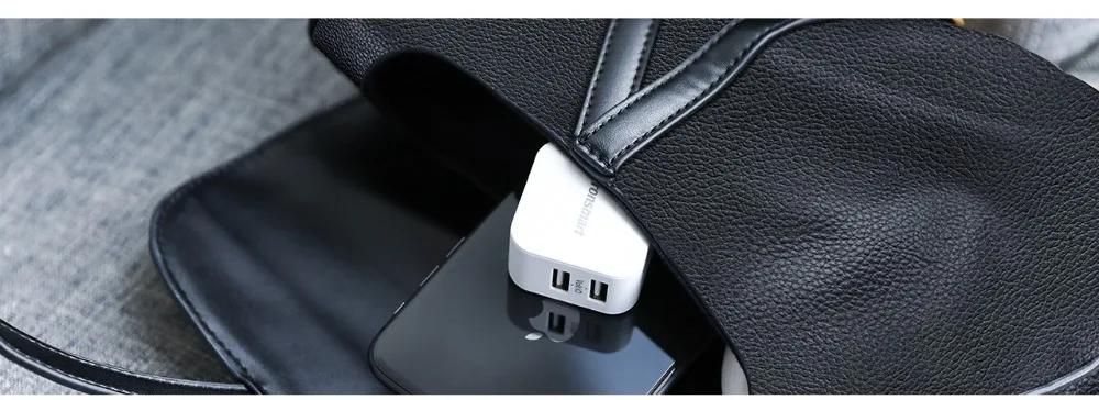 Tronsmart W02 быстрое зарядное устройство 12 Вт двойное USB зарядное устройство мини зарядное устройство Быстрая зарядка для Xiaomi, iPhone Xs, iPad Pro, samsung, huawei