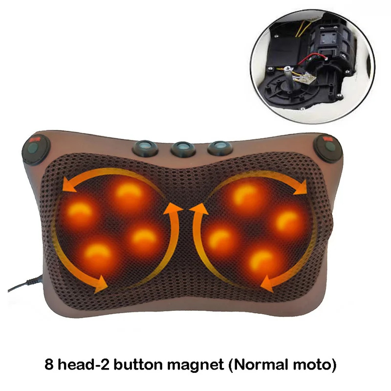 M8-2 Normal moto Расслабляющая массажная подушка вибратор Электрический плечо Отопление спины разминание инфракрасная терапия массаж шеи шиацу - Цвет: M8-2 Normal moto