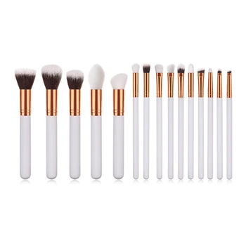 

15Pcs Professional Makeup Brushes Set Foundation Powder Blushes Eyeshadow Cosmetic Brush Tools