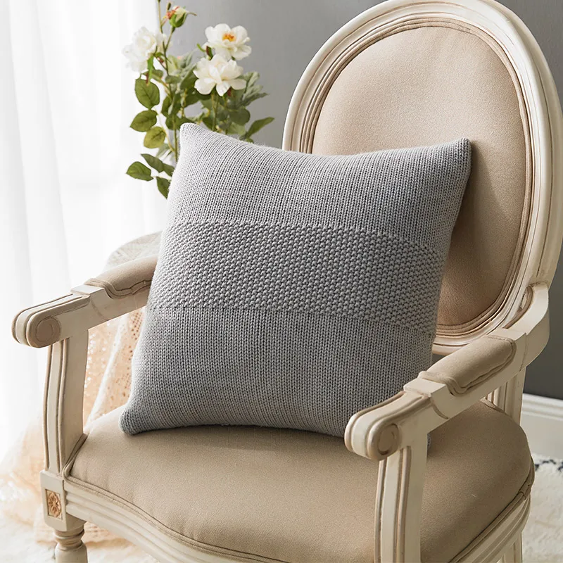 DUNXDECO чехол для подушки декоративные подушки Чехол Вязание Coussin современный простой диван кресло постельные принадлежности для украшения подушки
