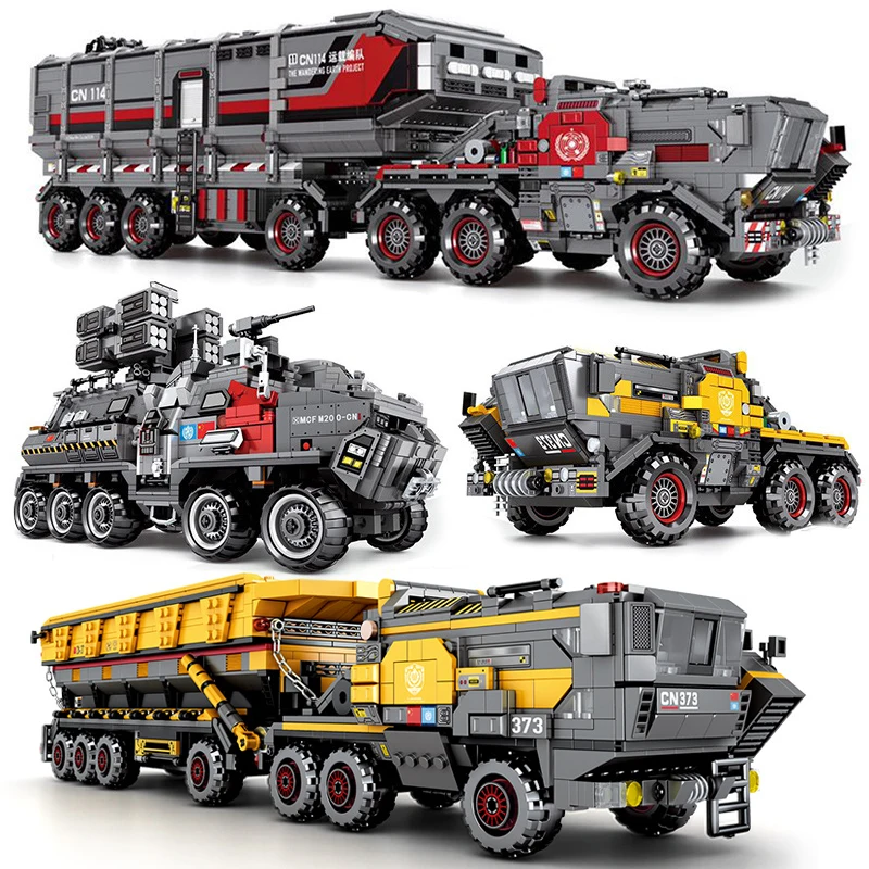 

New Military Series Transport Cargo Truck Building Blocks Kits Bricks Toys Boys Legoings DIY Model Blocks Toys For Kids Gifts