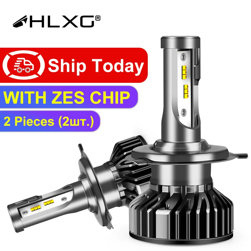 Светодиодный фонарь для автомобильных фар Zes Mini h7 H4 HB3 9005 HB4 светодиодный H8 H11 80 Вт 12
