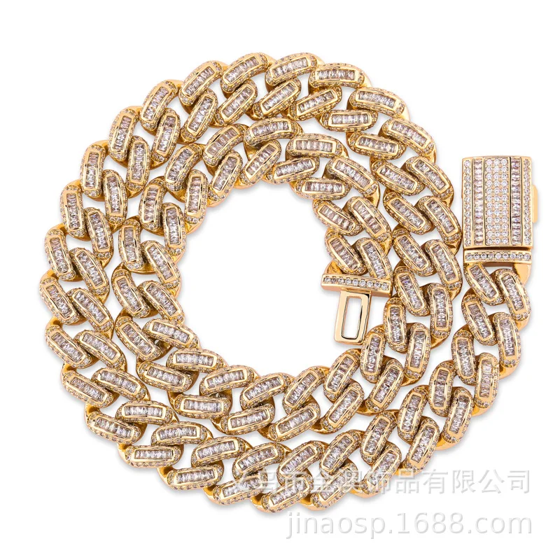 15 мм Iced Out Bling мужчины ожерелье браслет медь полностью циркониевый Роскошные ювелирные подвески для мужчин s хип хоп рок ювелирные изделия подарки