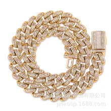 15 мм Iced Out Bling мужчины ожерелье браслет медь полностью циркониевый Роскошные ювелирные подвески для мужчин s хип хоп рок ювелирные изделия подарки