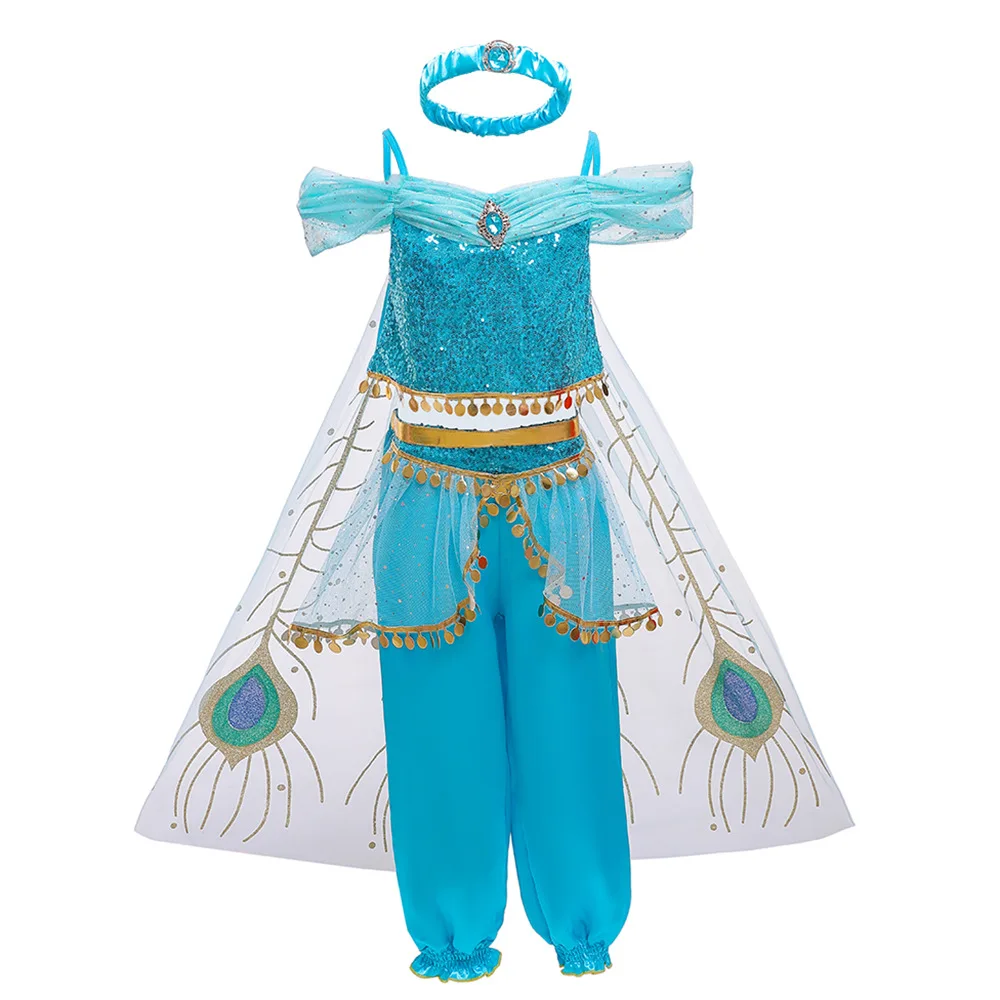 

3-10T Fancy Princess Dress Baby Girl Clothes Kids Halloween Party Cosplay Costume Children Elsa Anna Dress vestidos infantil
