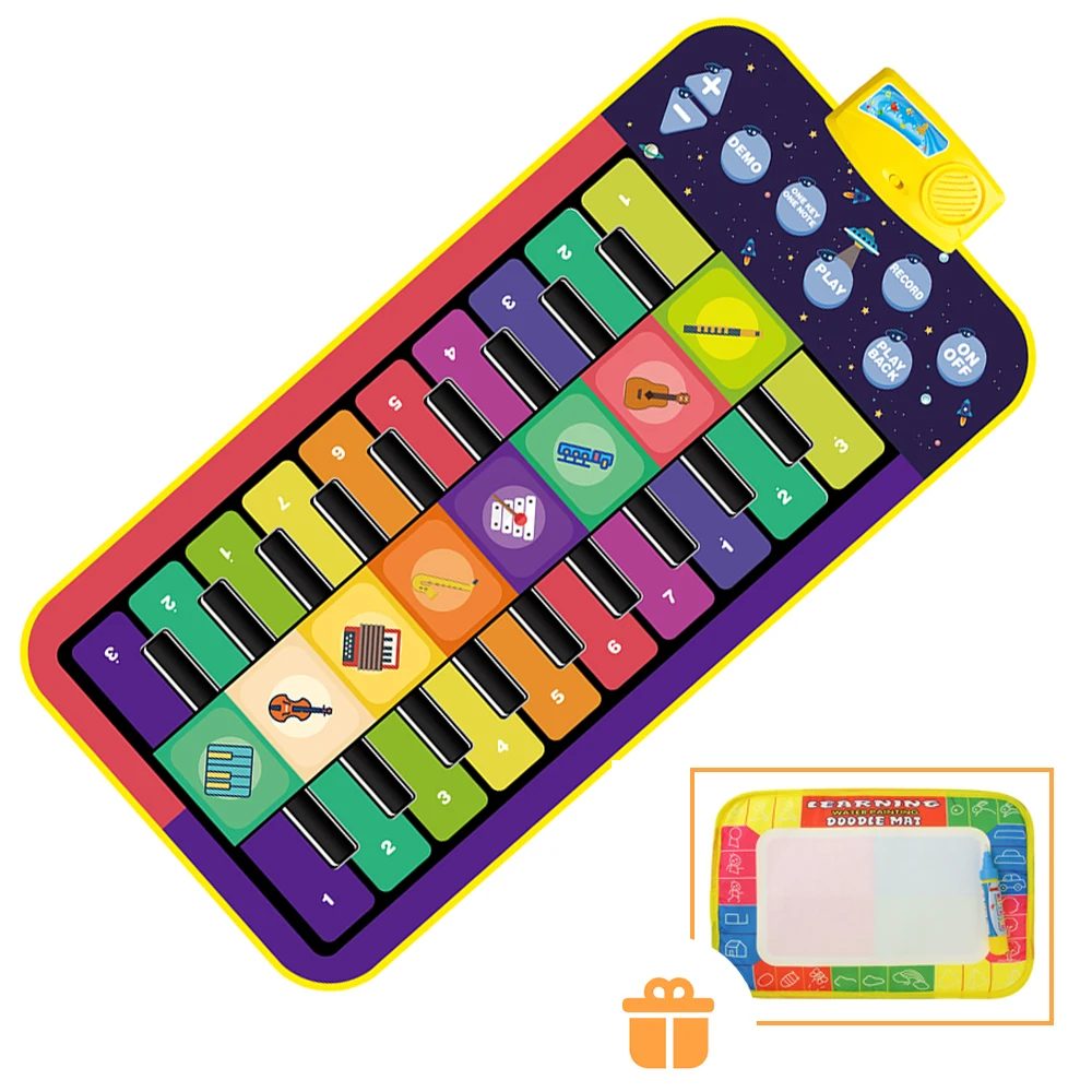 Tapete de Piano, teclado Musical Playmat música eletrônica Jogar Cobertor  Tapete de dança cedo Brinquedos Educativos Para Meninos Meninas Aniversário  Presentes de Natal para crianças de 3 4 5 6 7 8 anos de idade