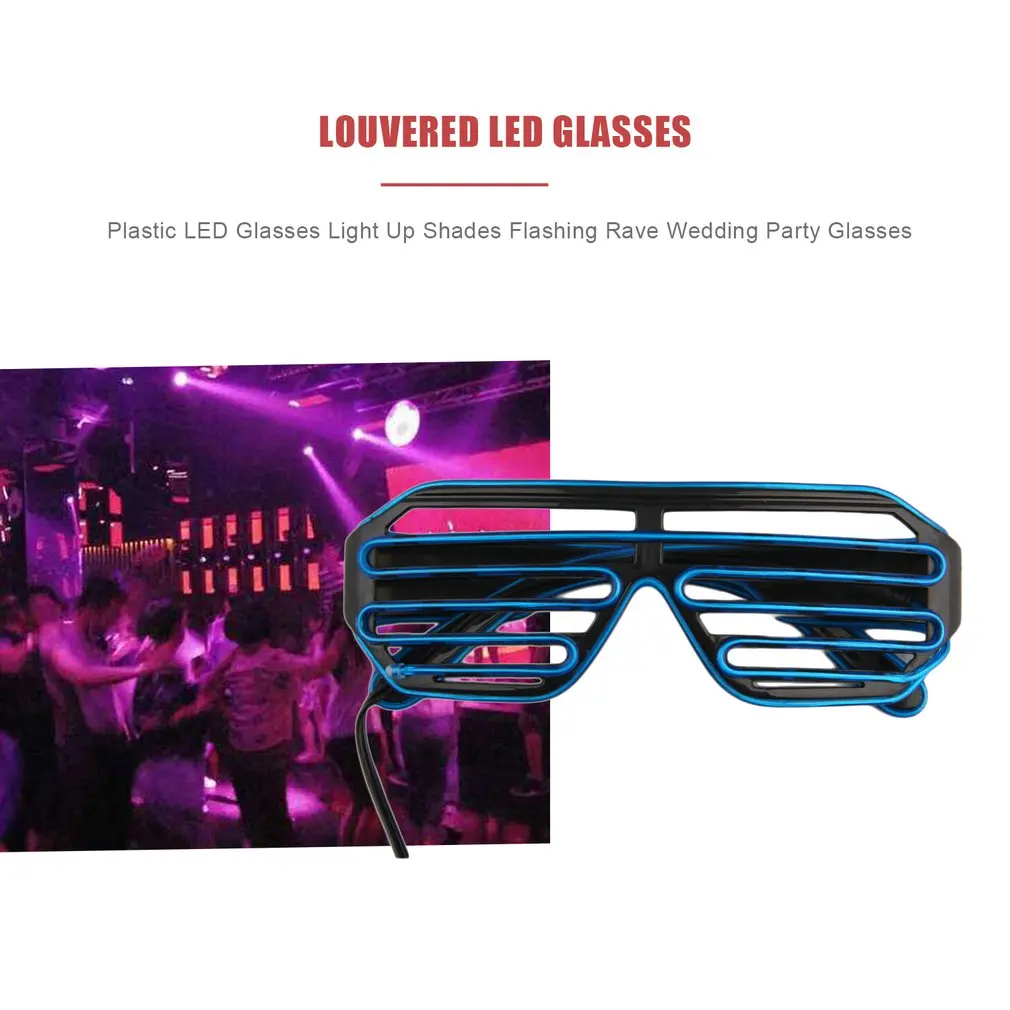 Newest LED Glasses Light Up Shades Flashing Rave Wedding Party Indoor& Outdoor Night Shows& Activities Christmas Decors