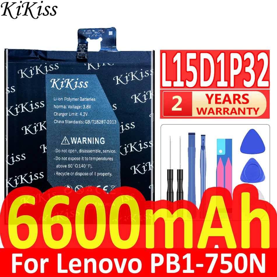 Аккумулятор 6600 мАч L15D1P32 для Lenovo Tab 3 8 Plus TB-8703F 8703N 8703 PB1-750N PB1 750N | Мобильные телефоны и