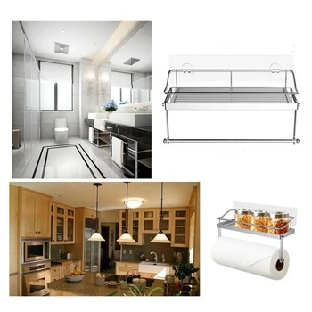 

New Stainless Steel Bathroom Storage Racks Sink Rag Sponge Draining Rack Kitchen Bathroom Soap Storage Holders Shelves