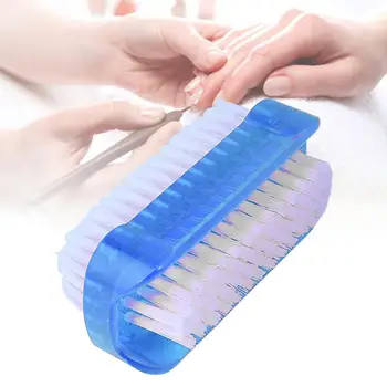 

Double Sided Scrubbing Soft Art Nail Brush Remove Dirt Practical Fingernail Manicure Tools Care Pedicure Hand Wash Dust Cleaning