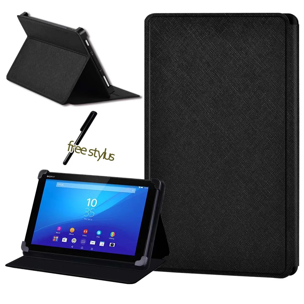 

Shockproof Tablet Case for Sony Xperia Z3 8" /Z4 10.1" PU Stand Tablet Leather Cover Case+pen