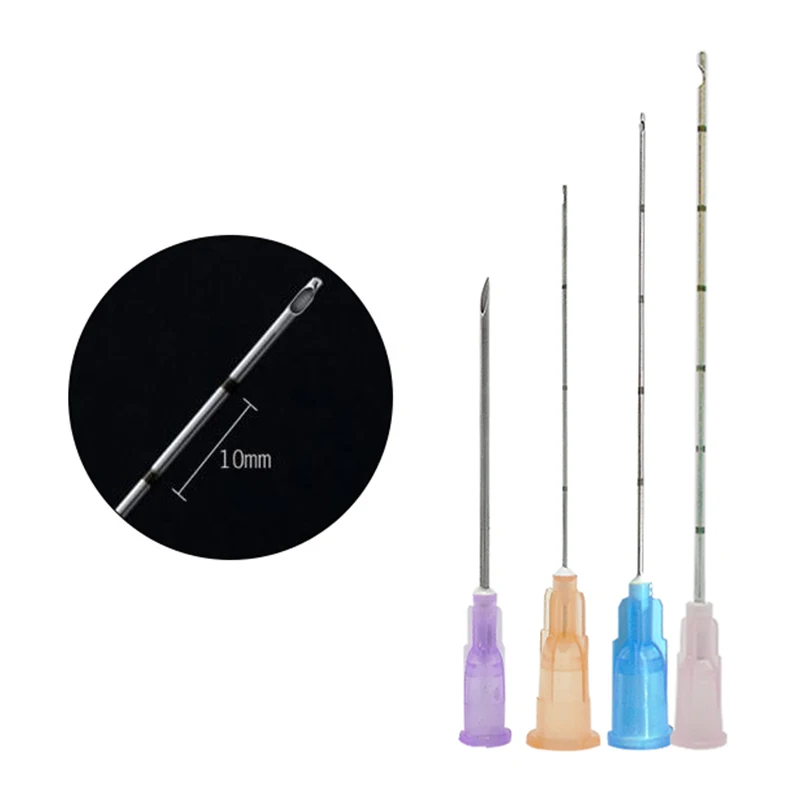 20Pcs/Bag Disposable Plain Ends Notched Endo Micro Needle 19G 23G 25G Canula Micro Blunt Tip Cannula With Filter