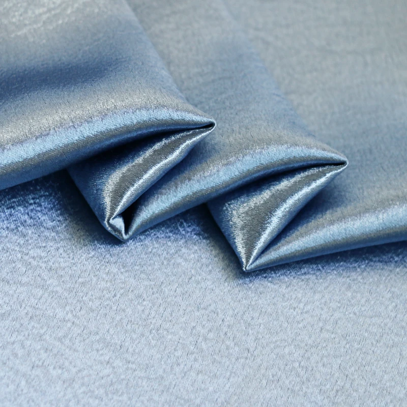 17 grey blue 1 ярд* 143 см Блестящий Шармез ткань тяжелое свадебное платье материал атлас - Цвет: 17 grey blue