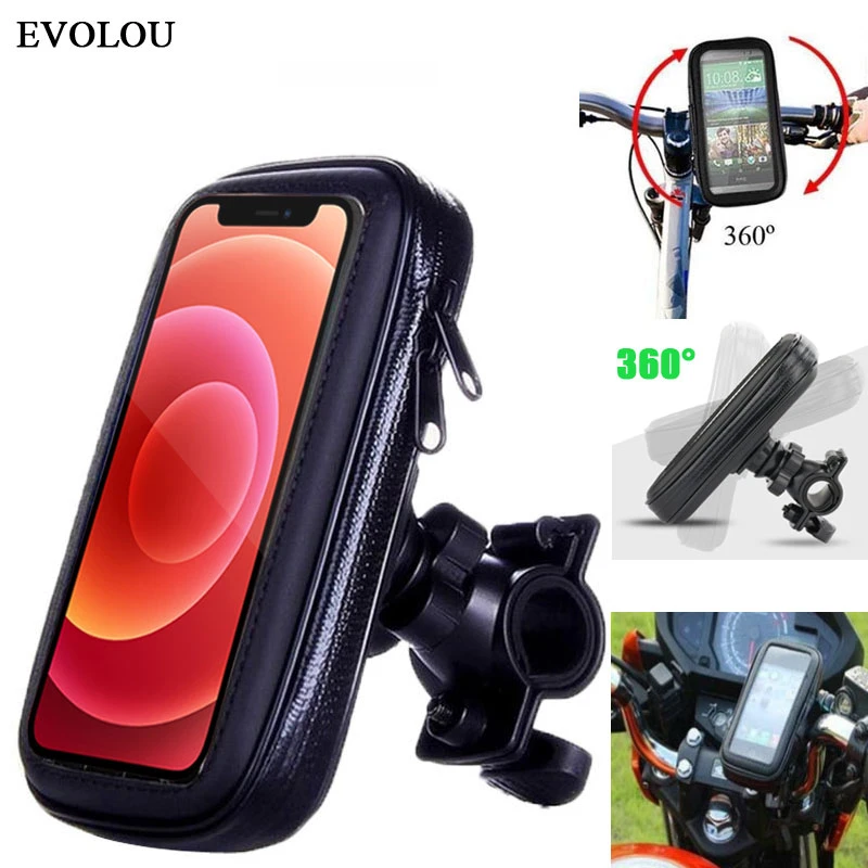 case iphone 13 pro max Bicycle Motorcycle Phone Holder Waterproof Case Phone Pouch for iphone 13 Pro Max 12 Mini 11 XR Xs 6s 7 8 Mobile Support Stand iphone 13 pro max case