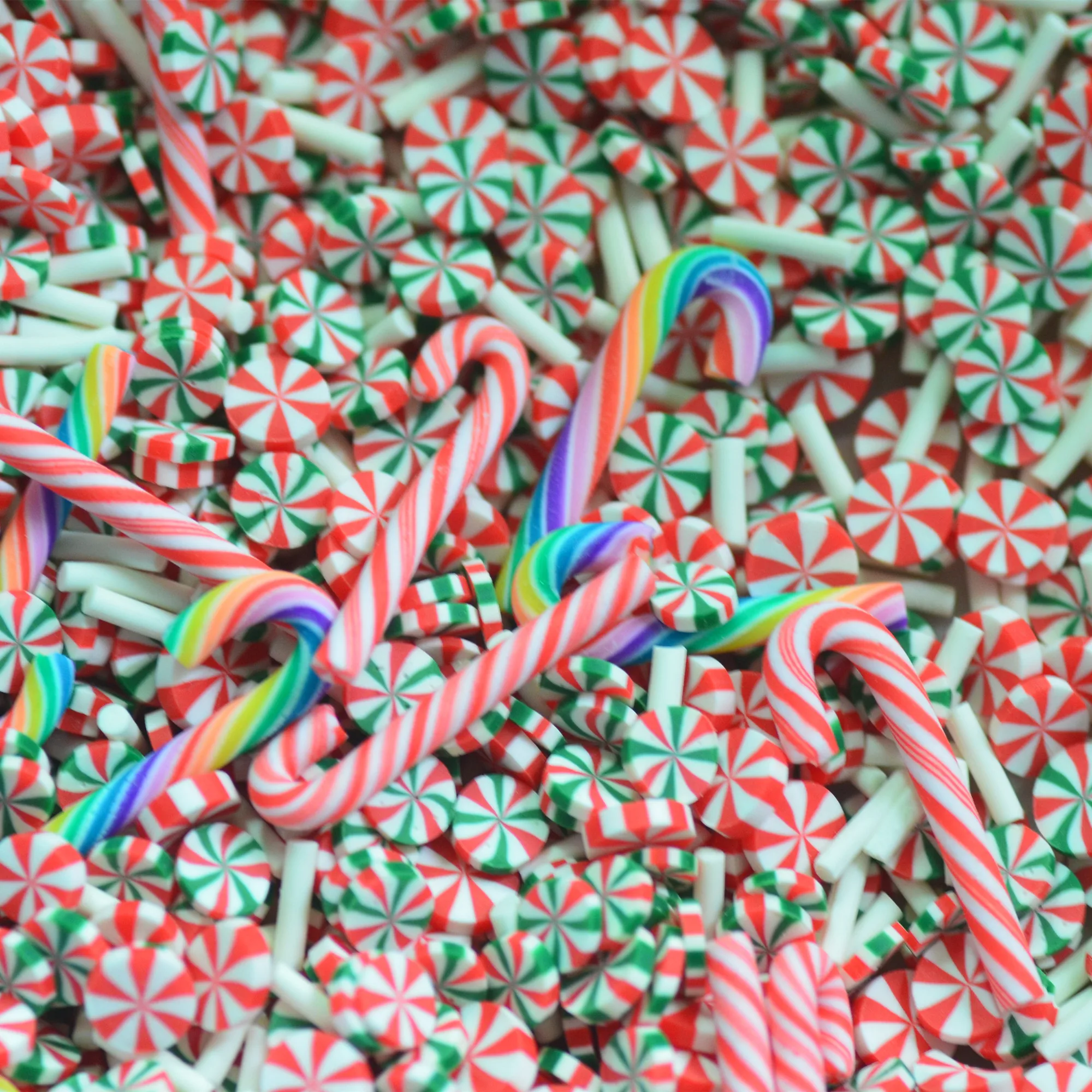 Christmas Color Decoration Sprinkles Polymer Clay Mixed Party Decoration Confetti-Slime Playing Supplements-Not Edible 20g christmas decoration sprinkles