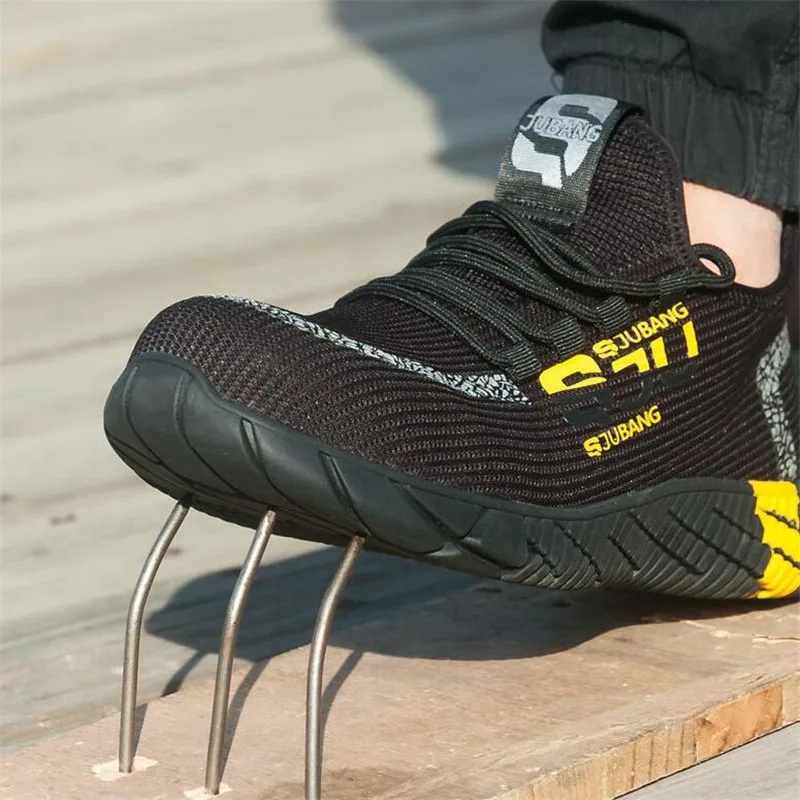 

EU Standard Steel Toe boots Ultralight Safety Shoes Anti-stab Work Boot At Construction Site Non-slip Smash-proof Safty Boots