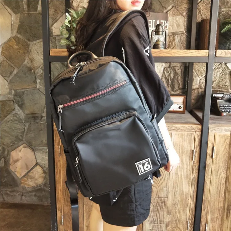

2020 New Style Black And White with Pattern Casual Men Backpack Large-Volume Fashion Backpack Schoolbag Diaper Bag
