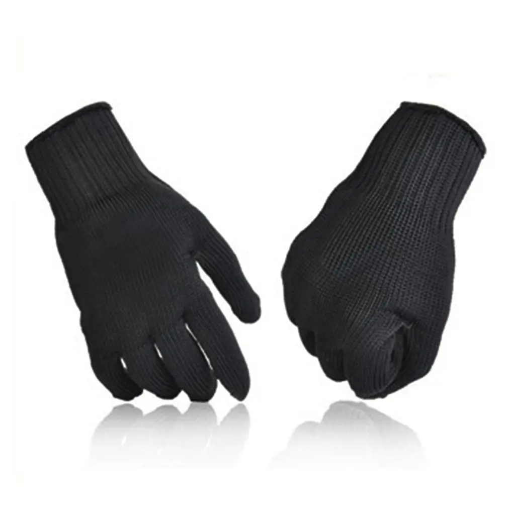 

LESHP 1 Pair Anti-cut Anti-slip Outdoor Hunting Fishing Glove Cut Resistant Protective Fillet Knife Glove Thread Weave Black