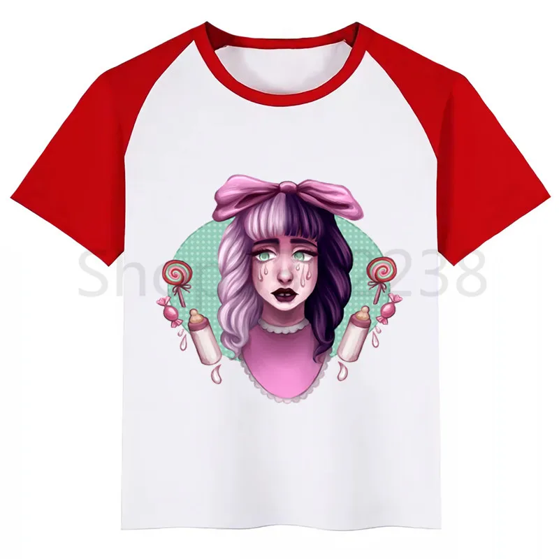 Melanie Martinez/футболка для мальчиков детская одежда с короткими рукавами и принтом для мальчиков Детский Белый Топ, топы для мальчиков, детские футболки новая летняя футболка