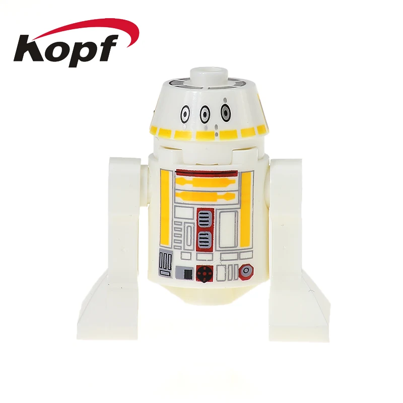 Одиночная космический олень R2D2 с лотком R3D5 R3-D5 люки строительные блоки Скайуокера Фигурки игрушки для детей KF227 - Цвет: 530 Without Box