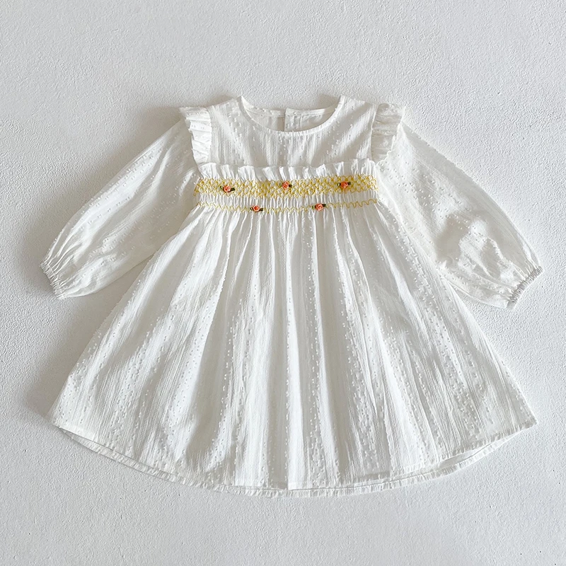 Baby Jumpsuit Cotton  Toddler Baby Girls Grid Embroidery Dresses Summer Girl Baby Romper Infant Children Cotton Short Sleeve One-piece Romper Baby Bodysuits are cool Baby Rompers