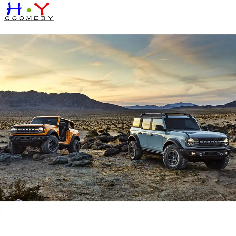 Алмазная 5D картина сделай сам вышивка с мотивами пейзажа автомобилями Ford Bronco