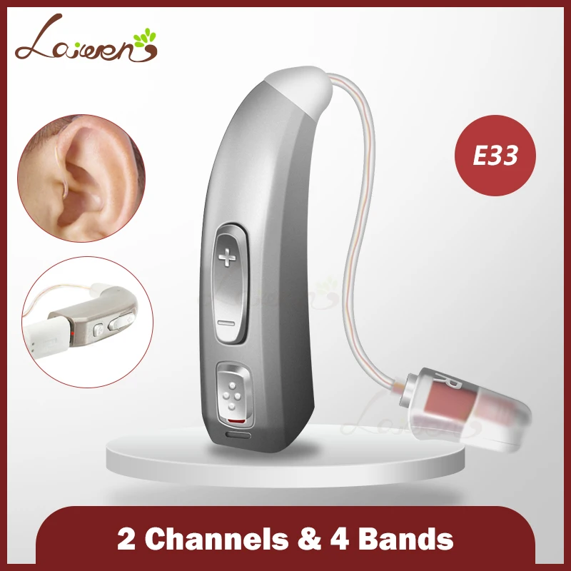 

E33 Rechargeable Ric Hearing Aid Auidphones Microphone Amplifier To Profound Deaf Hearing Aids Left /Right ear Dropshipping
