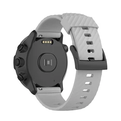 Premium Silicone Wrist Strap Replacement - 24mm (GRAY)