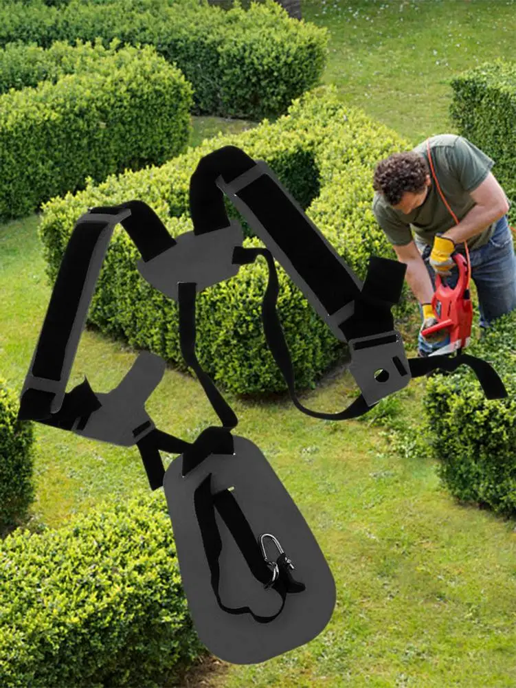 Double shoulder strap trimmer with durable nylon strap for shrub cutters or garden mowers for STIHL FS, km series trimmers#35