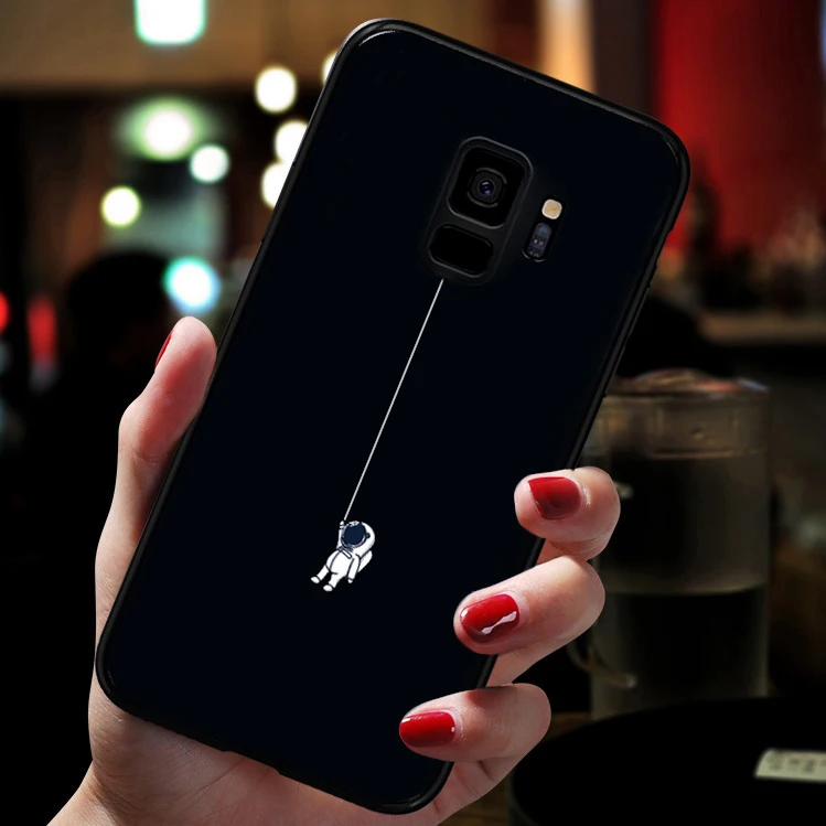 Earth Astronaut Star Black Case For Samsung Galaxy S8 S9 S10 Plus S10e S10 lite Case Cover For Samsung S9 S10 S8 S8Plus Case - Цвет: 06A